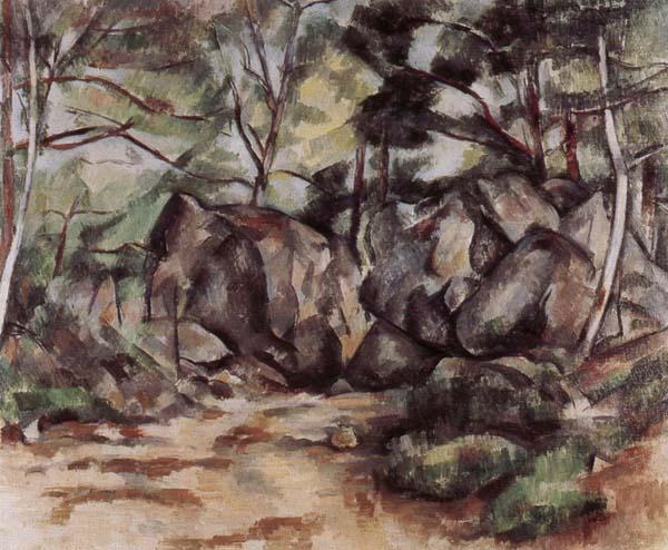 Paul Cezanne Le Sous-bois oil painting image